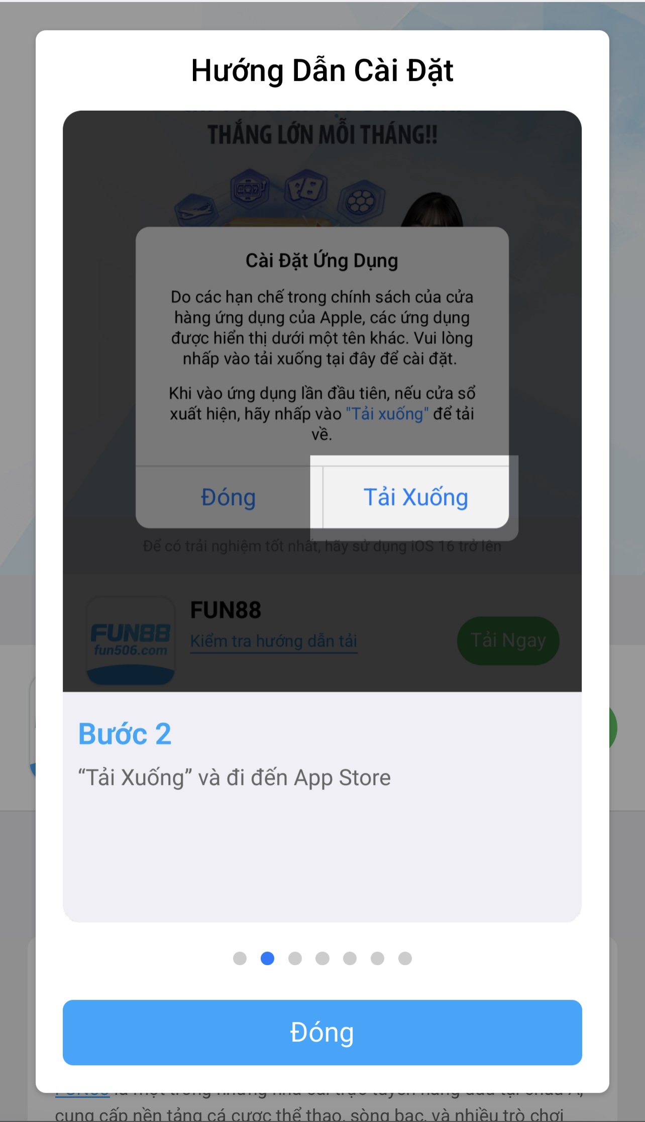 mb tai app fun88 tren mobile buoc 3